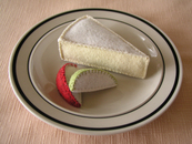 Brie Cheese Set Wool Felt Play Food